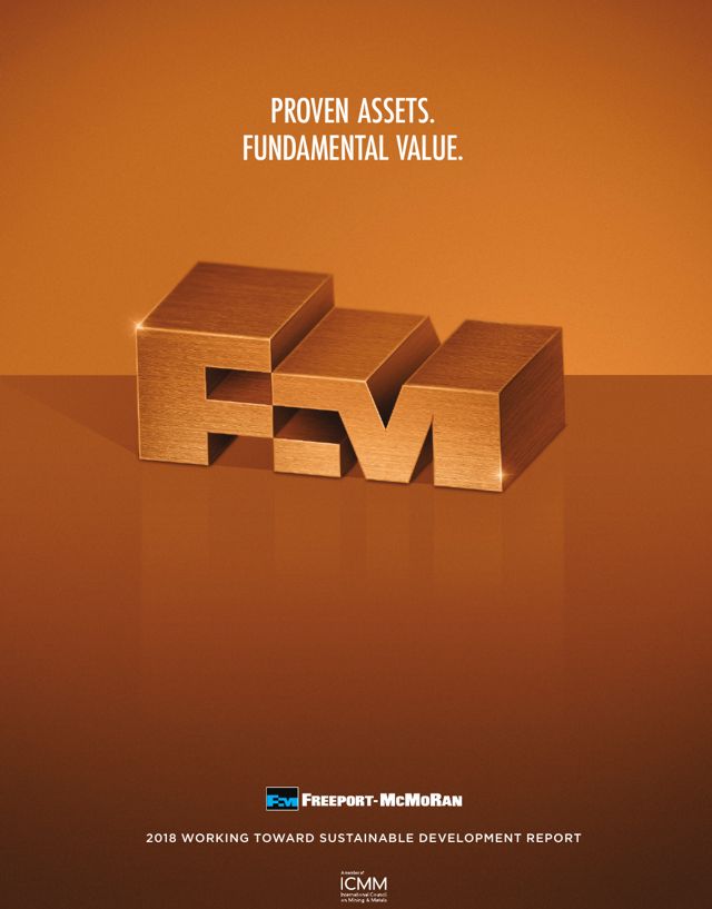 Freeport-McMoRan sustainable development report cover